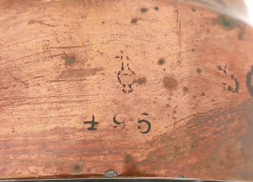 ANTIQUE METALWARE 19THC COPPER BENHAM'S JELLY MOULD PATTERN 495 ENGLISH C186095 - ADDITIONAL PHOTO 4
