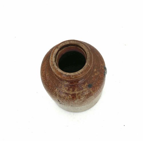 ANTIQUE EARLY POTTERY SINGLE 19THC SALTGLAZED PRESERVE JAR IC HOFFMANN ENGLISH C184060 - ADDITIONAL PHOTO 2