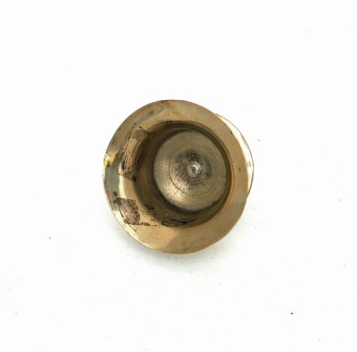 ANTIQUE EARLY LIGHTING 16THC BRASS SOCKET CANDLESTICK OF CAPSTAN TYPE N EUROPEAN C154060 - ADDITIONAL PHOTO 2