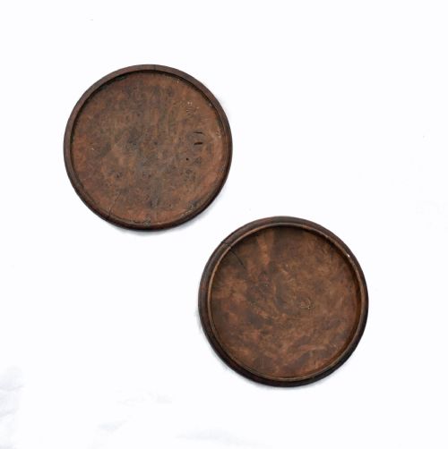 ANTIQUE TREEN 19THC BURR ELM GENTLEMAN'S LIDDED SNUFF BOX ENGLISH C180020 - ADDITIONAL PHOTO 1