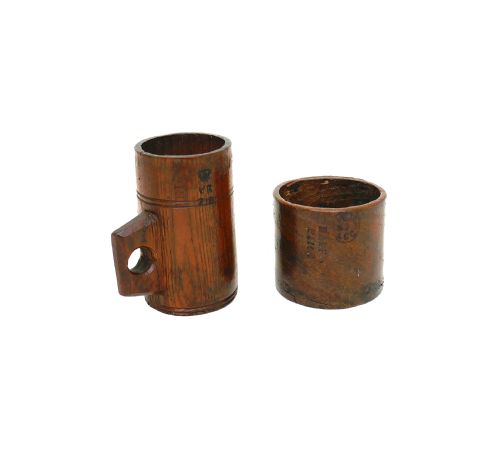 antique treen 19th ash half pint measure 19th elm half pint measure english c188090 - CATEGORY: ANTIQUE MISCELLANEOUS - DATED 19TH CENTURY