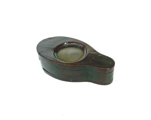 antique early treen mahogany 19thc collection viewing box english c184060 - CATEGORY: ANTIQUE MISCELLANEOUS - DATED 19TH CENTURY