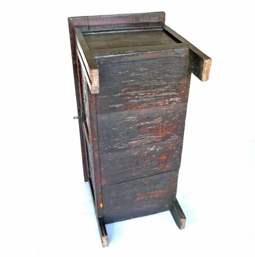 ANTIQUE EARLY OAK FURNITURE 17THC JOYNED PANELLED COFFER ENGLISH C164060 - ADDITIONAL PHOTO 5