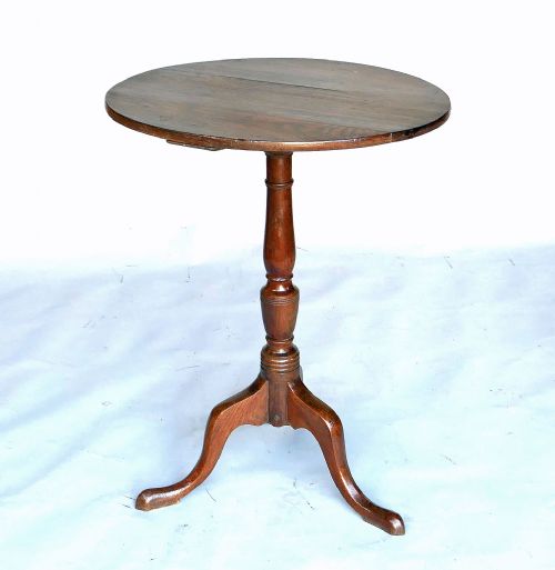 antique early oak furniture 18thc tripod table english c177080 - CATEGORY: ANTIQUE TABLES - DATED 18TH CENTURY