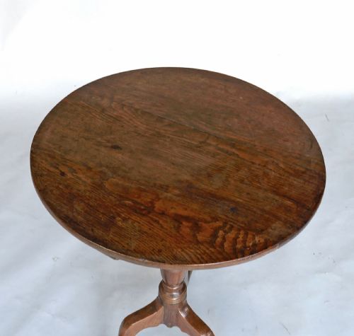 ANTIQUE EARLY OAK FURNITURE 18THC TRIPOD TABLE ENGLISH C177080 - ADDITIONAL PHOTO 1
