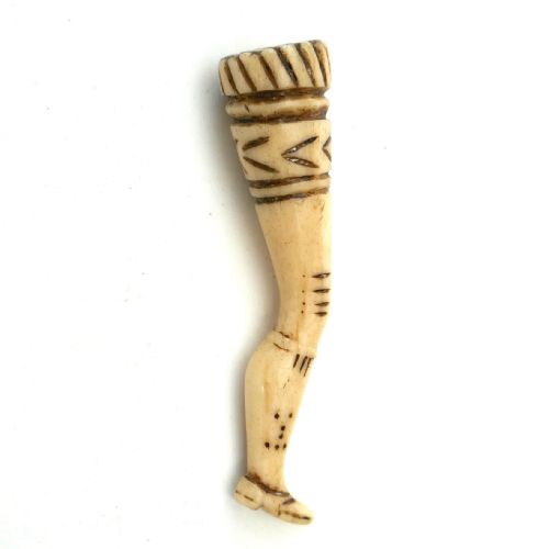 antiques collectables 19thc shaped bone leg pipe tamper english c1805 15 - CATEGORY: ANTIQUE MISCELLANEOUS - DATED 19TH CENTURY