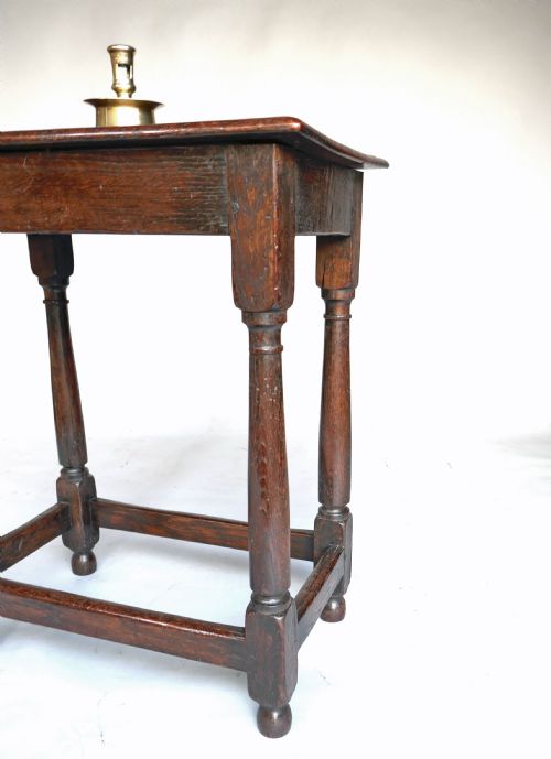 ANTIQUE EARLY OAK FURNITURE 18THC JOINED TABLE ENGLISH C171020 - ADDITIONAL PHOTO 3
