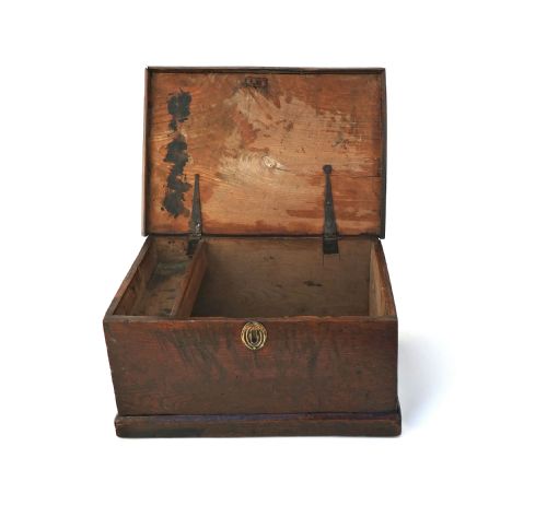 ANTIQUE EARLY FURNITURE COLLECTABLES 18THC ELM WRITING BOX ENGLISH C170020 - ADDITIONAL PHOTO 1