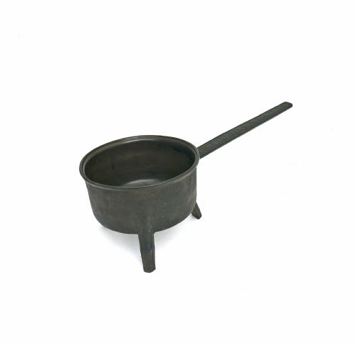antique early metalware 17thc bronze skillet named on the handle clement tosear england wiltshire - CATEGORY: ANTIQUE METAL - DATED 17TH CENTURY