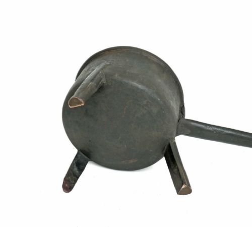 ANTIQUE EARLY METALWARE 17THC BRONZE SKILLET NAMED ON THE HANDLE CLEMENT TOSEAR ENGLAND WILTSHIRE - ADDITIONAL PHOTO 2