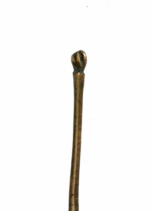 ANTIQUE EARLY METALWARE SINGLE 15THC LATTEN WRYTHEN KNOP SPOON ENGLISH C1480C1500 - ADDITIONAL PHOTO 2