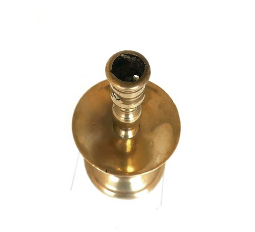 ANTIQUE EARLY LIGHTING 16THC BRASS SINGLE HEEMSKERK CANDLESTICK DUTCH C155070 - ADDITIONAL PHOTO 3