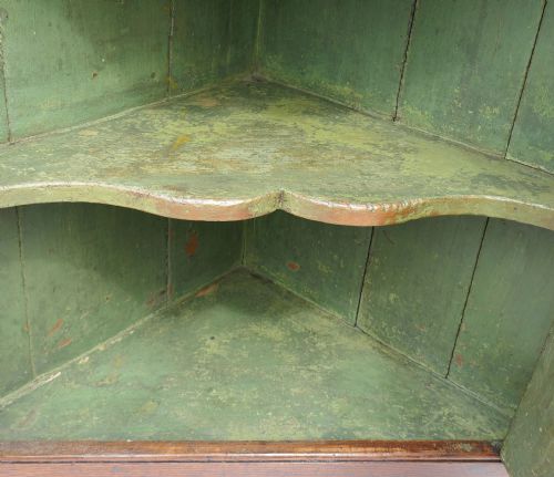 ANTIQUE COUNTRY FURNITURE 18THC OAK CORNER CUPBOARD WITH FIELDED PANEL ENGLISH C177080 - ADDITIONAL PHOTO 2