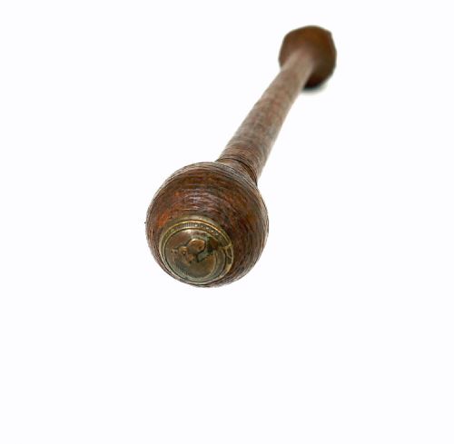 ANTIQUE COLLECTABLES 18THC THREAD COVERED GENTLEMAN'S LIFE PRESERVER WITH BRASS FINIALS ENGLISH C177090 - ADDITIONAL PHOTO 1