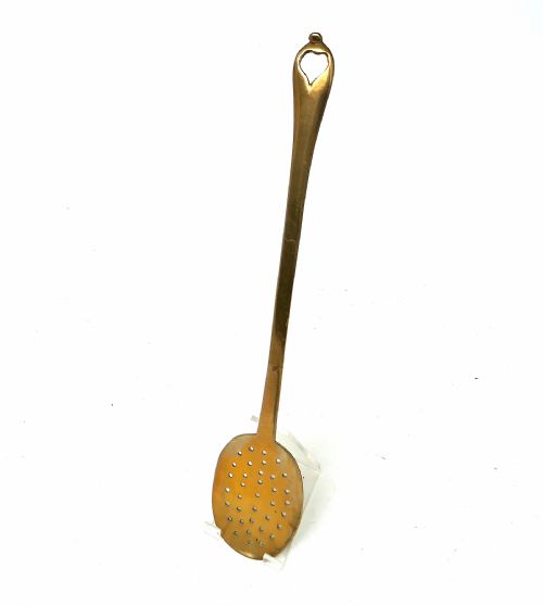 ANTIQUE METALWARE 17THC BRASS FISH SLICE FROM THE MANOR HOUSE KITCHEN ENGLISH C167090 - ADDITIONAL PHOTO 1