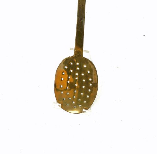 ANTIQUE METALWARE 17THC BRASS FISH SLICE FROM THE MANOR HOUSE KITCHEN ENGLISH C167090 - ADDITIONAL PHOTO 2