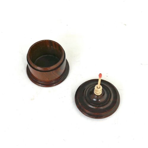 ANTIQUE EARLY TREEN 19THC KINGWOOD GOTOBED WITH TURNED BONE FINIAL ENGLISH C182040 - ADDITIONAL PHOTO 1