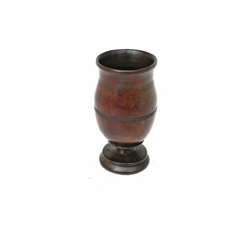 antique early treen 19thc fruitwood turned taper vase english c180020 - CATEGORY: ANTIQUE MISCELLANEOUS - DATED 19TH CENTURY