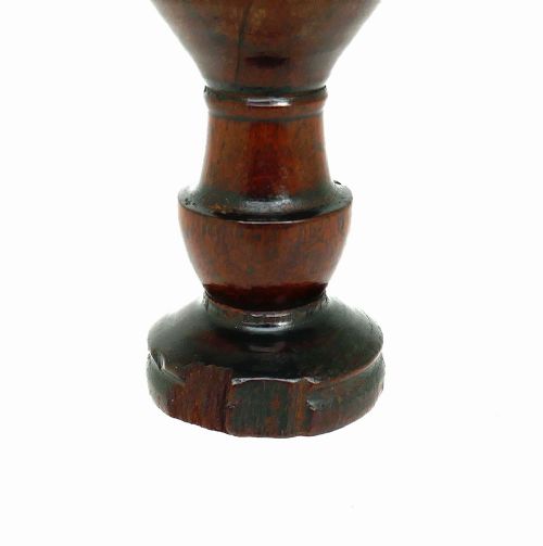ANTIQUE EARLY TREEN 17THC FRUITWOOD RAISED TABLE SALT ENGLISH C167090 - ADDITIONAL PHOTO 1