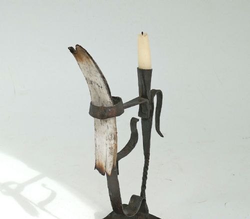 ANTIQUE EARLY METALWARE LIGHTING 18THC PEERMAN CANDLE HOLDER SCOTTISH NORTH EUROPEAN C174060 - ADDITIONAL PHOTO 5