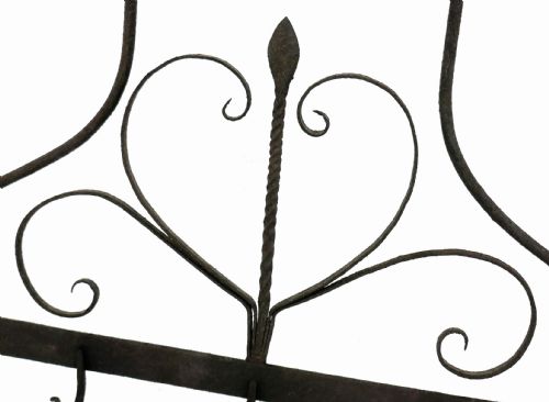 ANTIQUE 19THC IRON DECORATIVE GAME HOOKS ENGLISH FRENCH C186080 - ADDITIONAL PHOTO 1