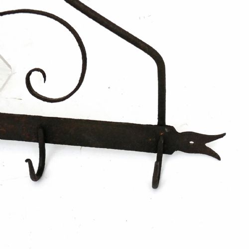 ANTIQUE 19THC IRON DECORATIVE GAME HOOKS ENGLISH FRENCH C186080 - ADDITIONAL PHOTO 2
