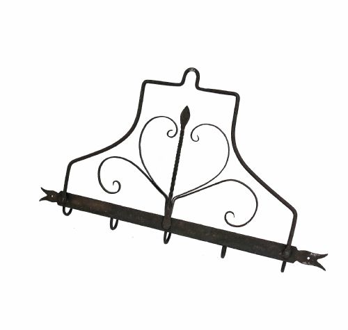 ANTIQUE 19THC IRON DECORATIVE GAME HOOKS ENGLISH FRENCH C186080 - ADDITIONAL PHOTO 3