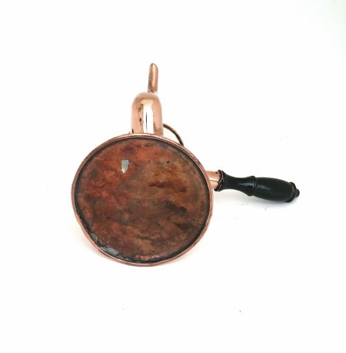ANTIQUE KITCHENALIA 18THC COPPER COFFEE POT WITH TURNED SIDE HANDLE ENGLISH C175070 - ADDITIONAL PHOTO 3