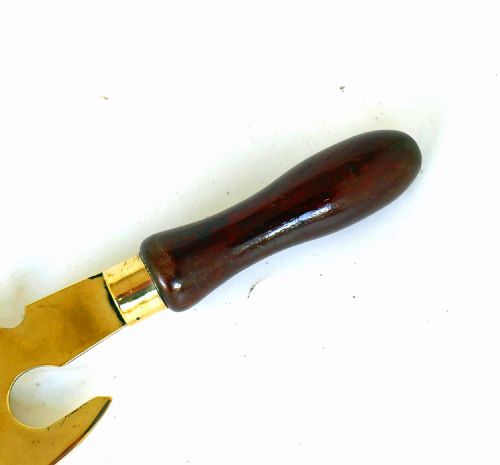 ANTIQUE EARLY METALWARE 19THC PAIR OF BRASS FRUITWOOD HERB CHOPPERS ENGLISH C187090 - ADDITIONAL PHOTO 2
