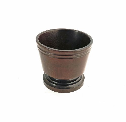 antique early treen 18thc turned yew wood master salt english c1780c1800 - CATEGORY: ANTIQUE MISCELLANEOUS - DATED 18TH CENTURY