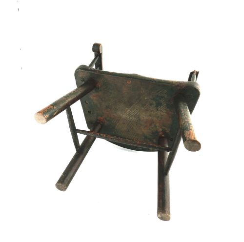 ANTIQUE EARLY COUNTRY PAINTED FURNITURE 18THC ASH BEECH CHILD'S CHAIR ENGLISH C177090 - ADDITIONAL PHOTO 5
