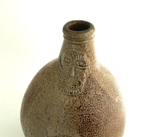 ANTIQUE EARLY STONEWARE 17THC RHENISH LARGE BELLARMINE IN ORIGINAL CONDITION GERMAN C1640 - ADDITIONAL PHOTO 1