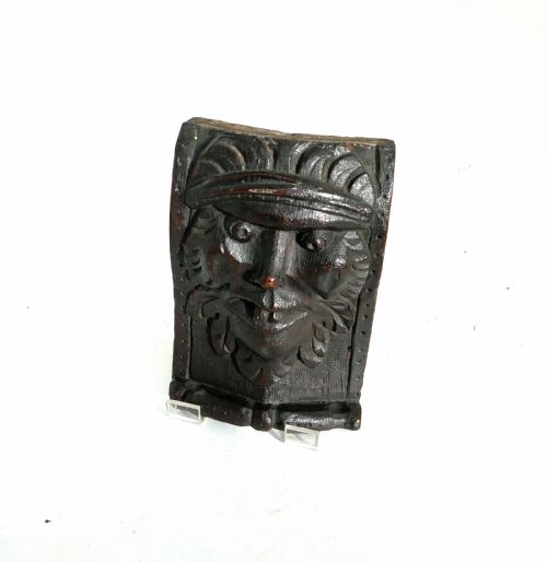 antique early oak carvings 17thc green man applique english c164060 - CATEGORY: ANTIQUE MISCELLANEOUS - DATED 17TH CENTURY