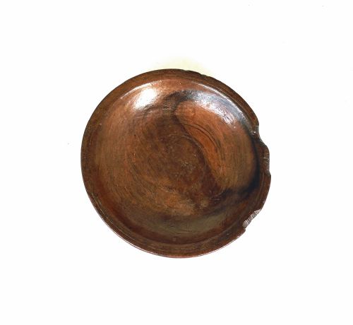 ANTIQUE TREEN 19THC KITCHENALIA HAND HELD SYCAMORE CREAM SKIMMER FRENCH C177090 - ADDITIONAL PHOTO 1