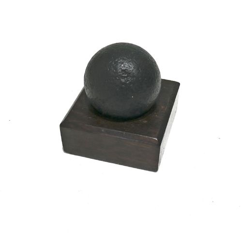 ANTIQUE EARLY METALWARE 17THC CIVIL WAR IRON CANNON BALL FROM THE SIEGE OF WORCESTER 1646 - ADDITIONAL PHOTO 1
