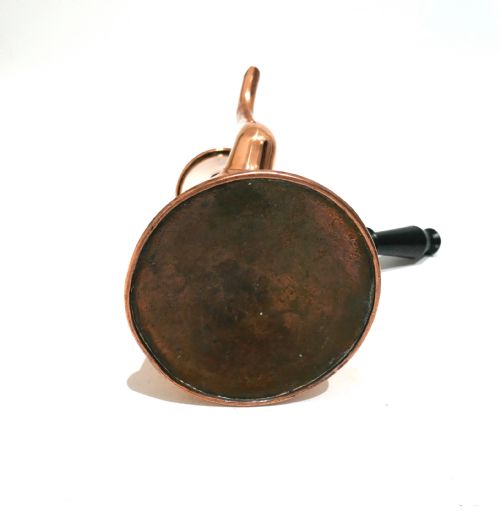 ANTIQUE EARLY METALWARE MID 18THC COPPER COFFEE POT WITH SIDE HANDLED ENGLISH C176080 - ADDITIONAL PHOTO 2