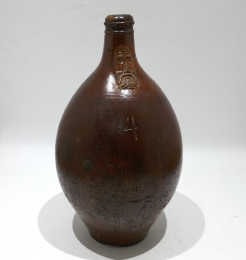 antique early pottery 17thc large stoneware bellarmine bartmann jug german c167090 - CATEGORY: ANTIQUE JUGS - DATED 17TH CENTURY