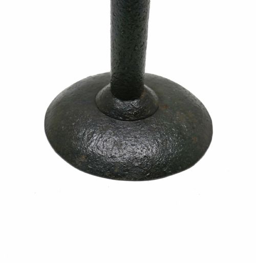 ANTIQUE METALWARE LIGHTING 18THC SHEET IRON SINGLE HOGSCRAPER CANDLESTICK ENGLISH C1780C1800 - ADDITIONAL PHOTO 1