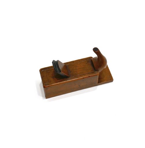 ANTIQUE 19THC EARLY TREEN FRUITWOOD SNUFF BOX IN THE FORM OF A WOOD PLANE ENGLISH C182040 - ADDITIONAL PHOTO 4