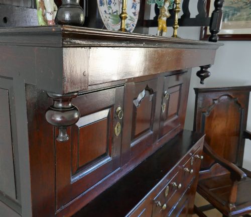 ANTIQUE EARLY OAK COUNTRY FURNITURE 18THC WELSH CWPWRDD TRIDARN NORTH WALES C173040 - ADDITIONAL PHOTO 2