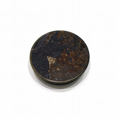 ANTIQUE 19THC EARLY METALWARE GILDED WHIST MARKER DECORATED WITH A POINTER DOG ENGLISH C188090 - ADDITIONAL PHOTO 2