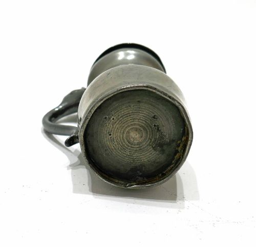ANTIQUE EARLY METALWARE 18THC PEWTER FLAT LIDDED PREIMPERIAL HALF GILL SPIRIT MEASURE ENGLISH C172030 - ADDITIONAL PHOTO 4