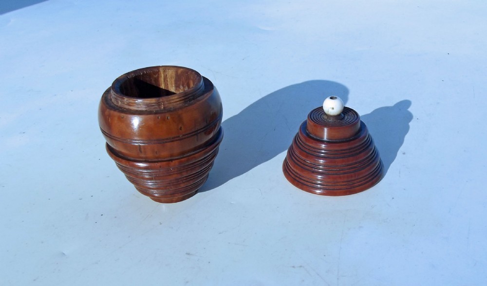 Antique 19thc Treen Coquilla Nut 
