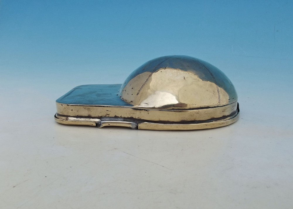 Antique Metalware 19thc Brass Snuff And Tobacco Box.    English. C1820-40 View II