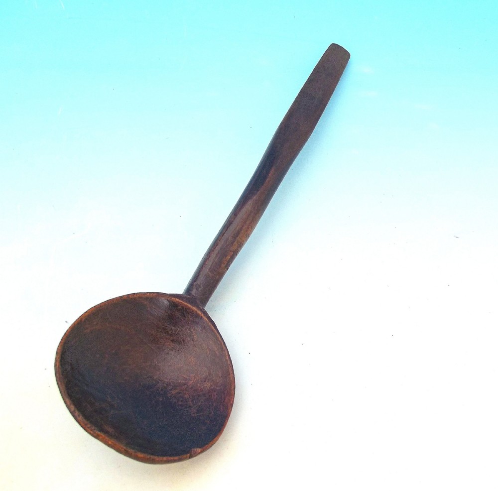 Antique 19thc Treen Welsh Sycamore Ladle.    C1840-60.