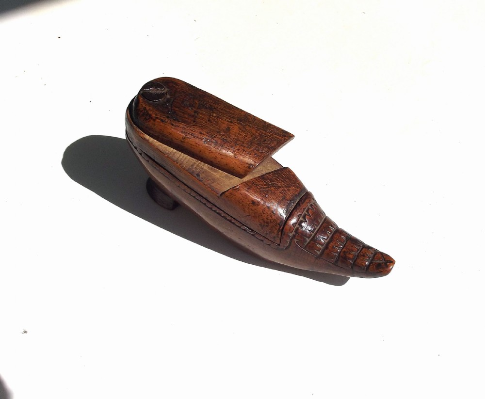 Antique Treen 19thc Fruitwood 