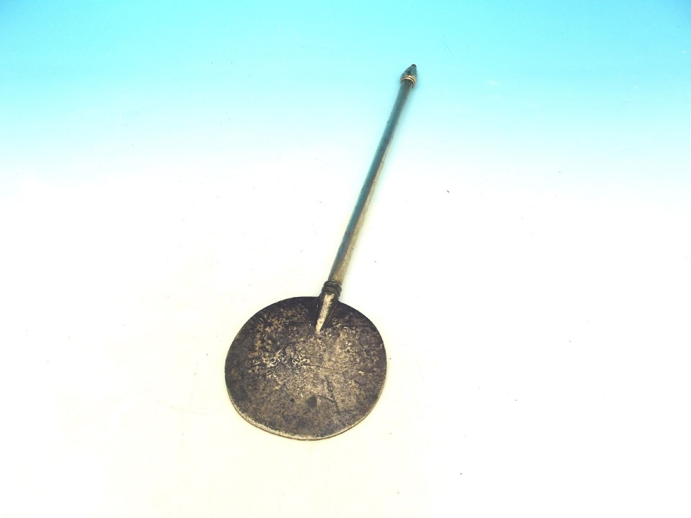 Antique Metalware 18thc Brass Cooking Salamander.    Dutch C1700-20.