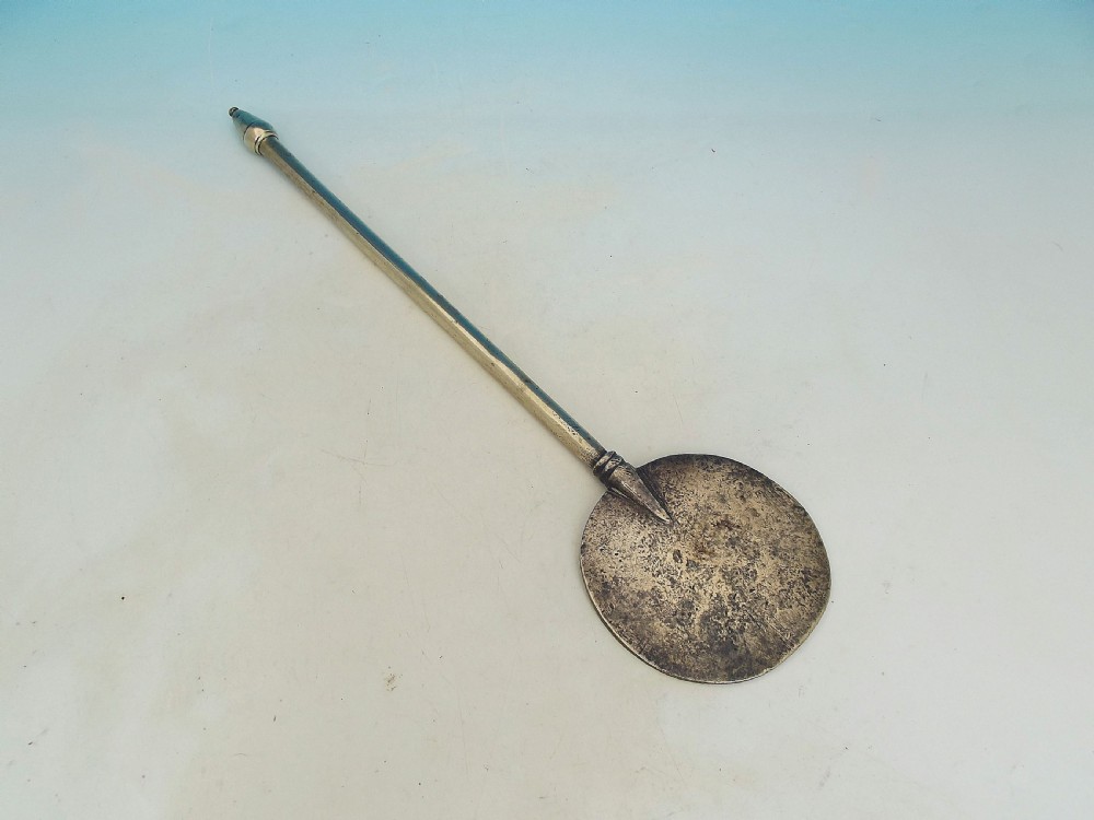 Antique Metalware 18thc Brass Cooking Salamander.    Dutch C1700-20. View IV