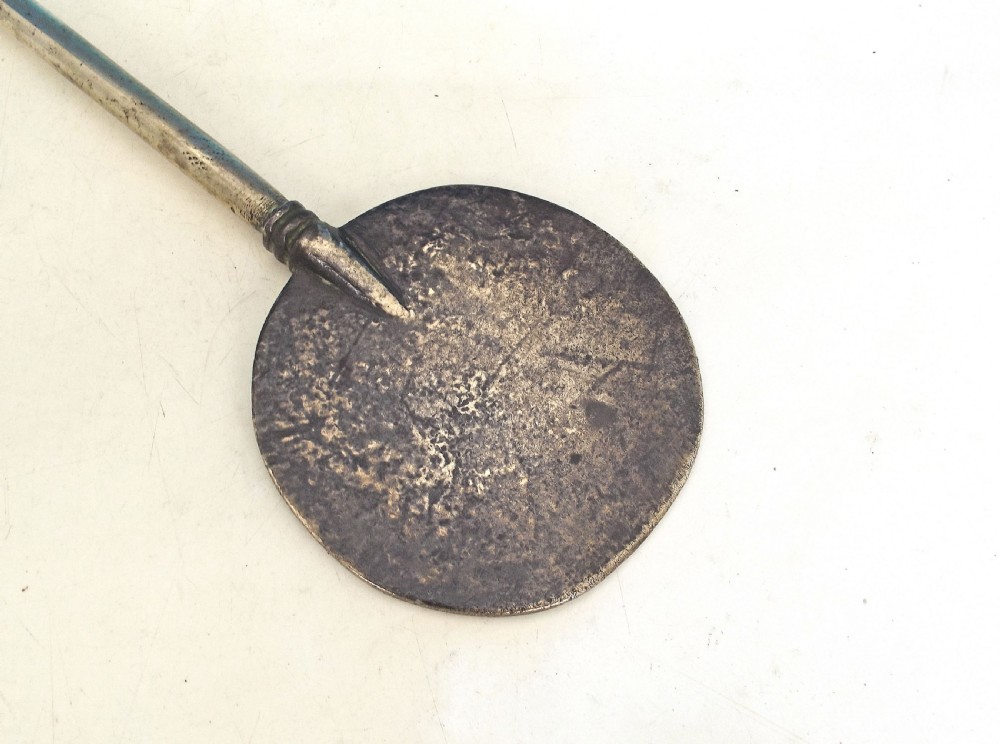 Antique Metalware 18thc Brass Cooking Salamander.    Dutch C1700-20. View V