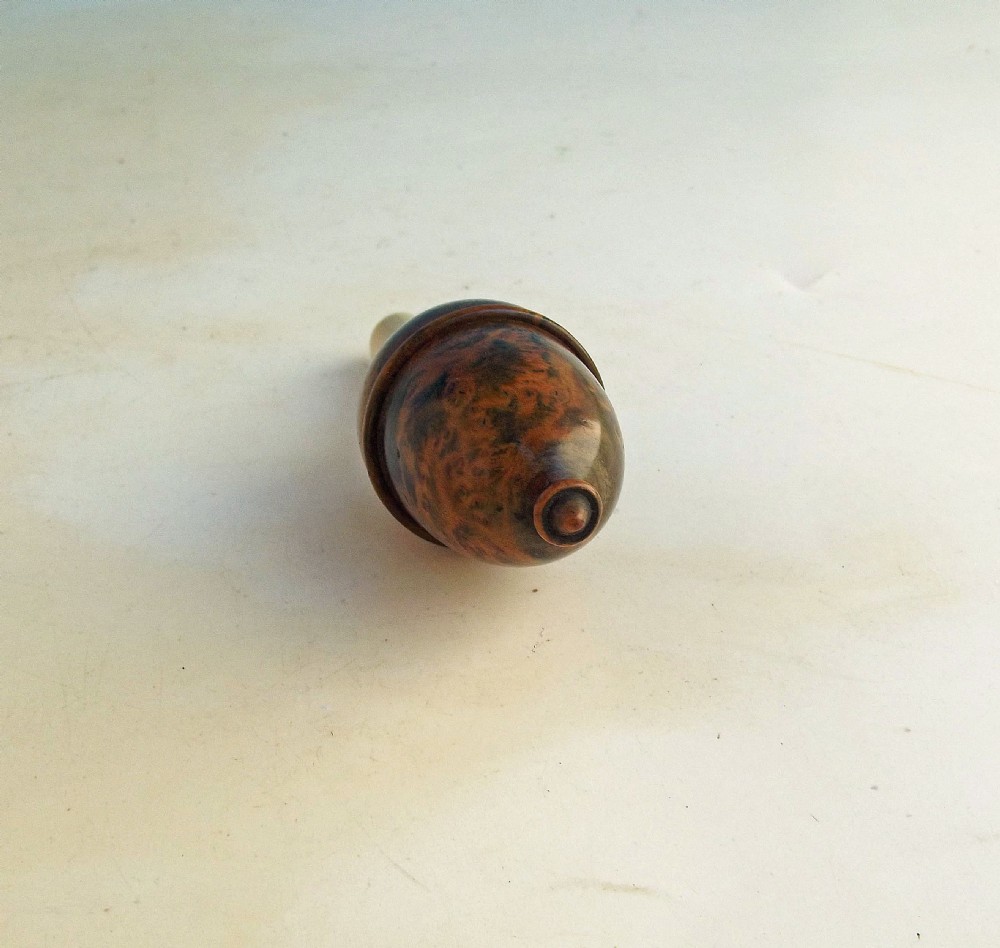 A 19thc Treen Burr Walnut And Bone Turned Needlecase.      French C1860-80. View III